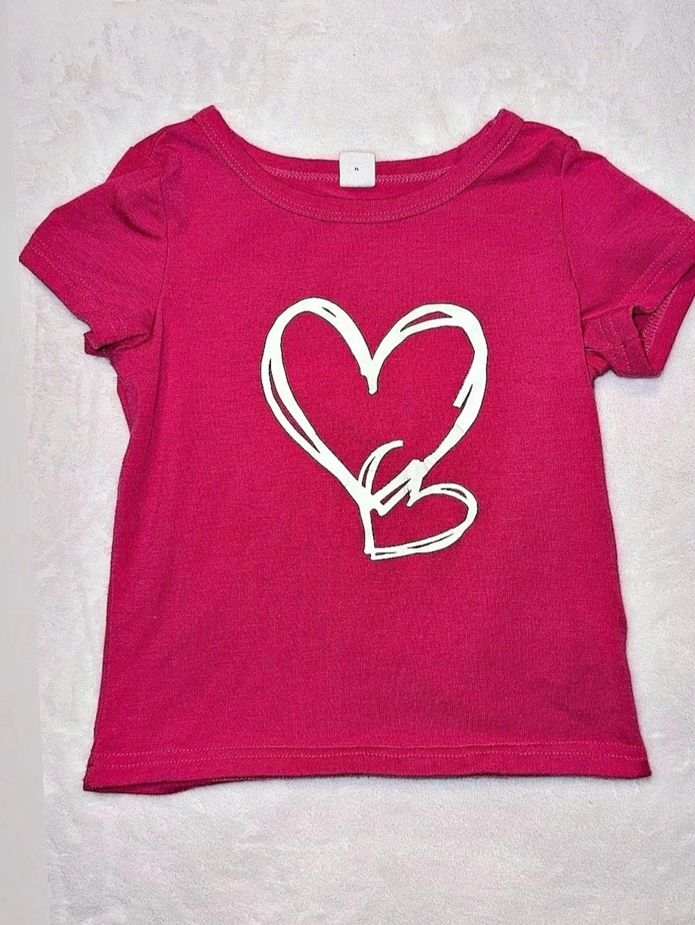 Pink Heart Graphic Tee